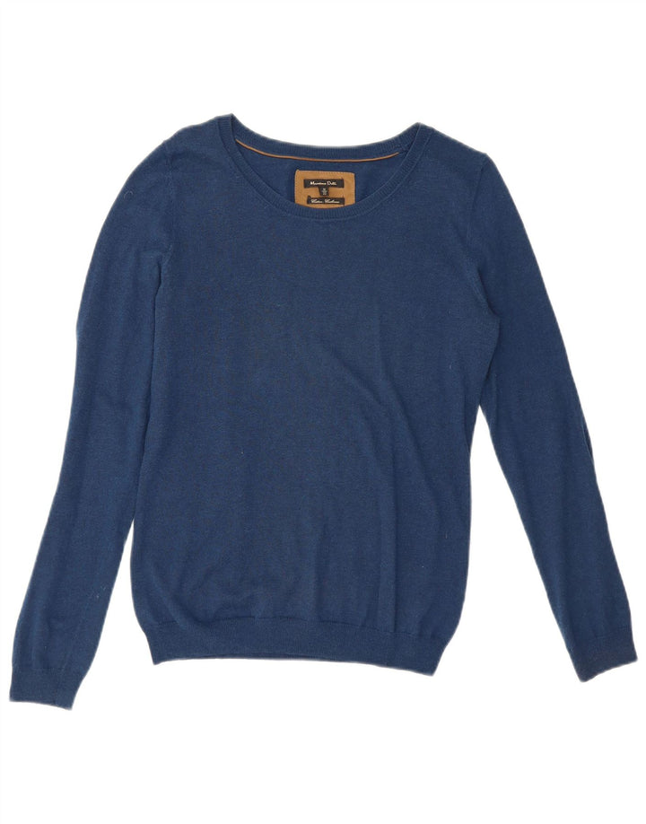 Pulover pentru femei Massimo Dutti cu gâtul cu barca UK 12 Medium Blue