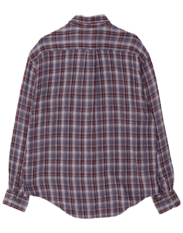 Cămașă de flanel pentru bărbați Calvin Klein Jeans, cu carouri mari, albastre