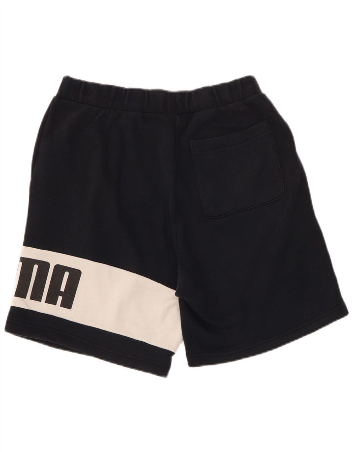 Pantaloni scurti sport grafic PUMA pentru bărbați, negru, color block