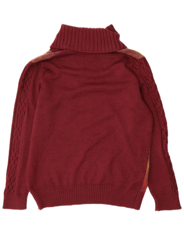 Rosanna Pellegrini Pulover pentru femei cu gât rulat IT 50 XL Bordeaux