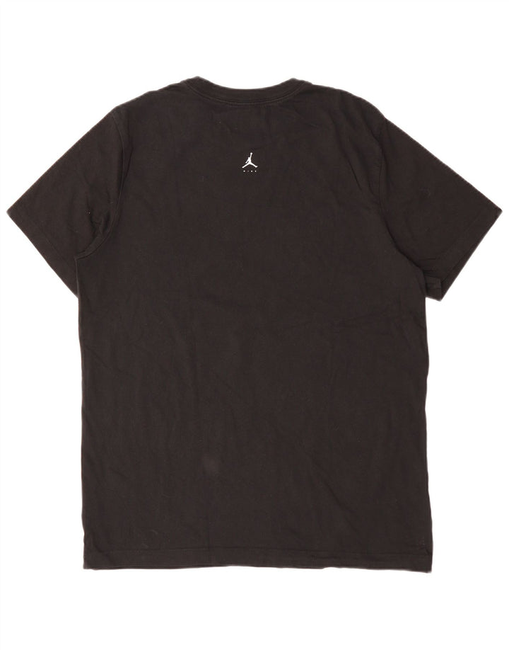 Tricou grafic pentru bărbați JORDAN Top mare din bumbac negru