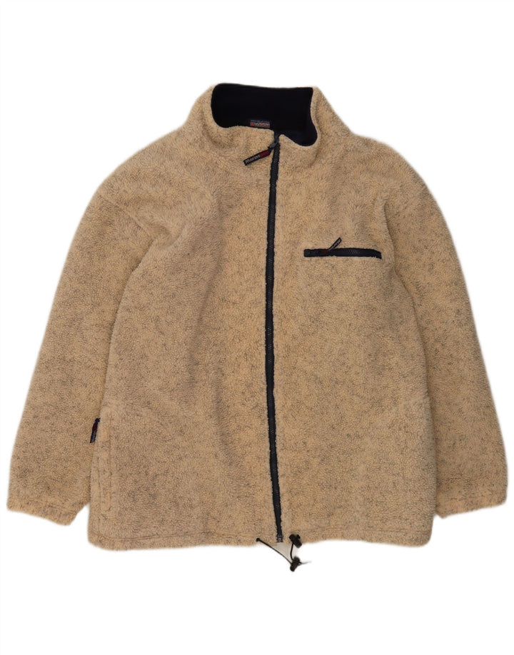 Jachetă vintage pentru bărbați din lână UK 42 XL, poliester cu pături bej