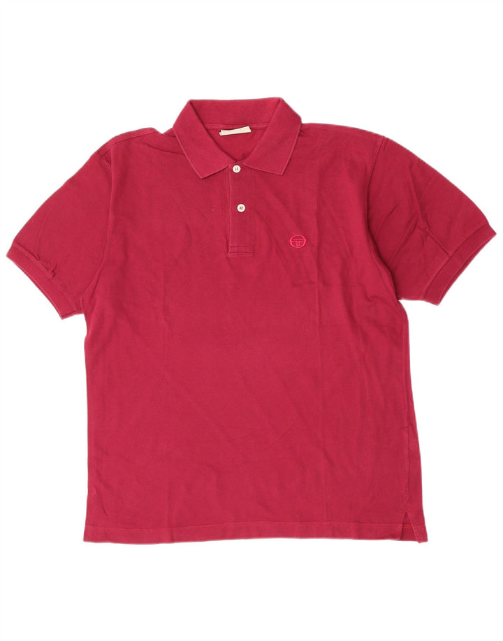 Tricou polo Sergio Tacchini pentru bărbați IT 48 Bumbac Maroon Mediu