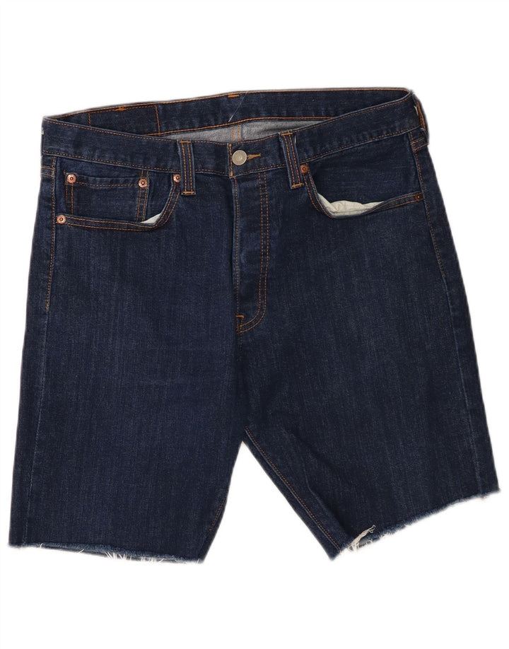 Pantaloni scurți Levi's 501 Denim W32 Medium Bluemarin Bumbac
