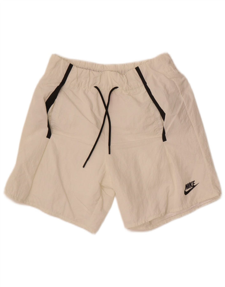 Pantaloni scurți sport Nike pentru bărbați XS, nailon alb