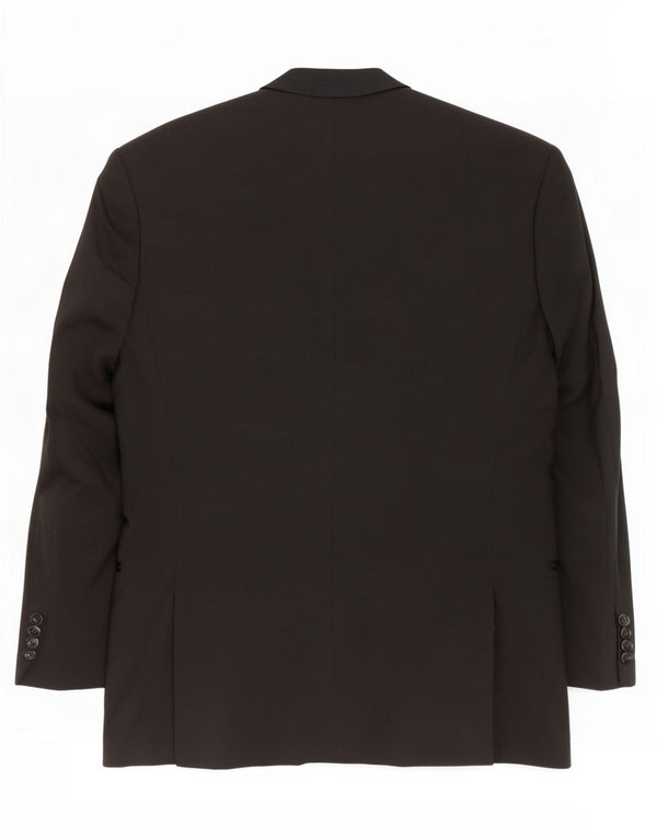 Jachetă blazer pentru bărbați Hugo Boss cu 3 nasturi UK 38 Lână virgină medie neagră
