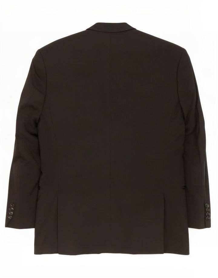 Jachetă blazer pentru bărbați Hugo Boss cu 3 nasturi UK 38 Lână virgină medie neagră