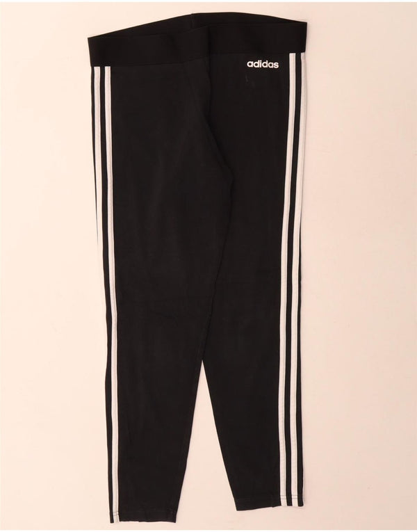 Leggings pentru femei Adidas UK 16/18, mare, negru, bumbac