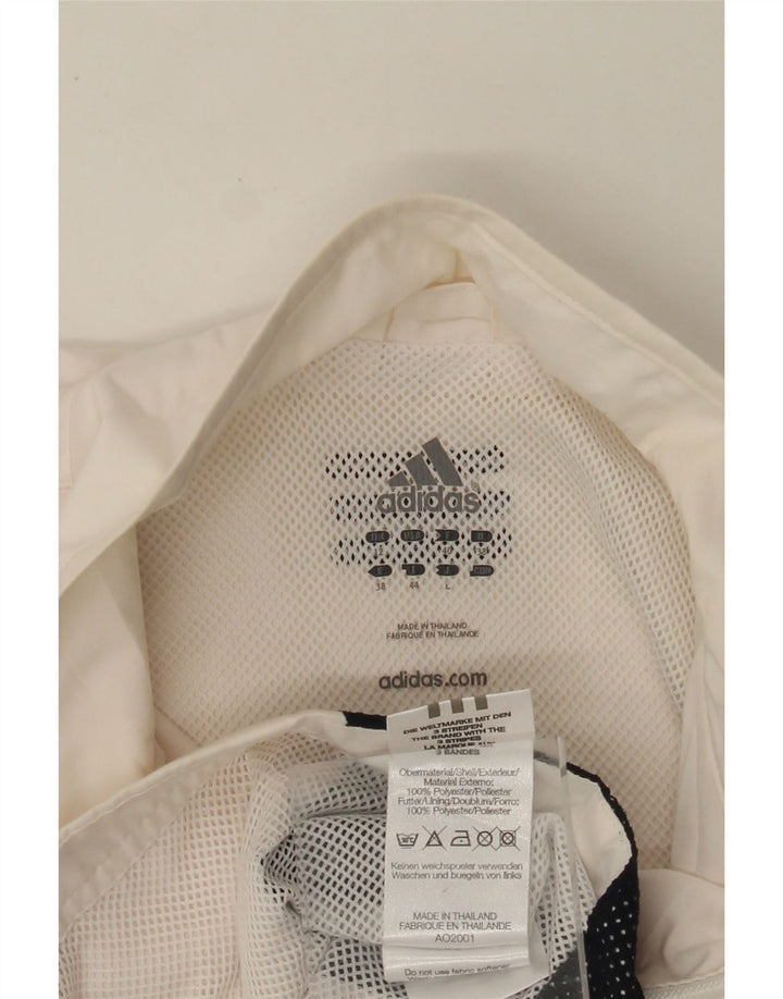 Jachetă de trening pentru femei ADIDAS UK 12 Medium White Colorblock