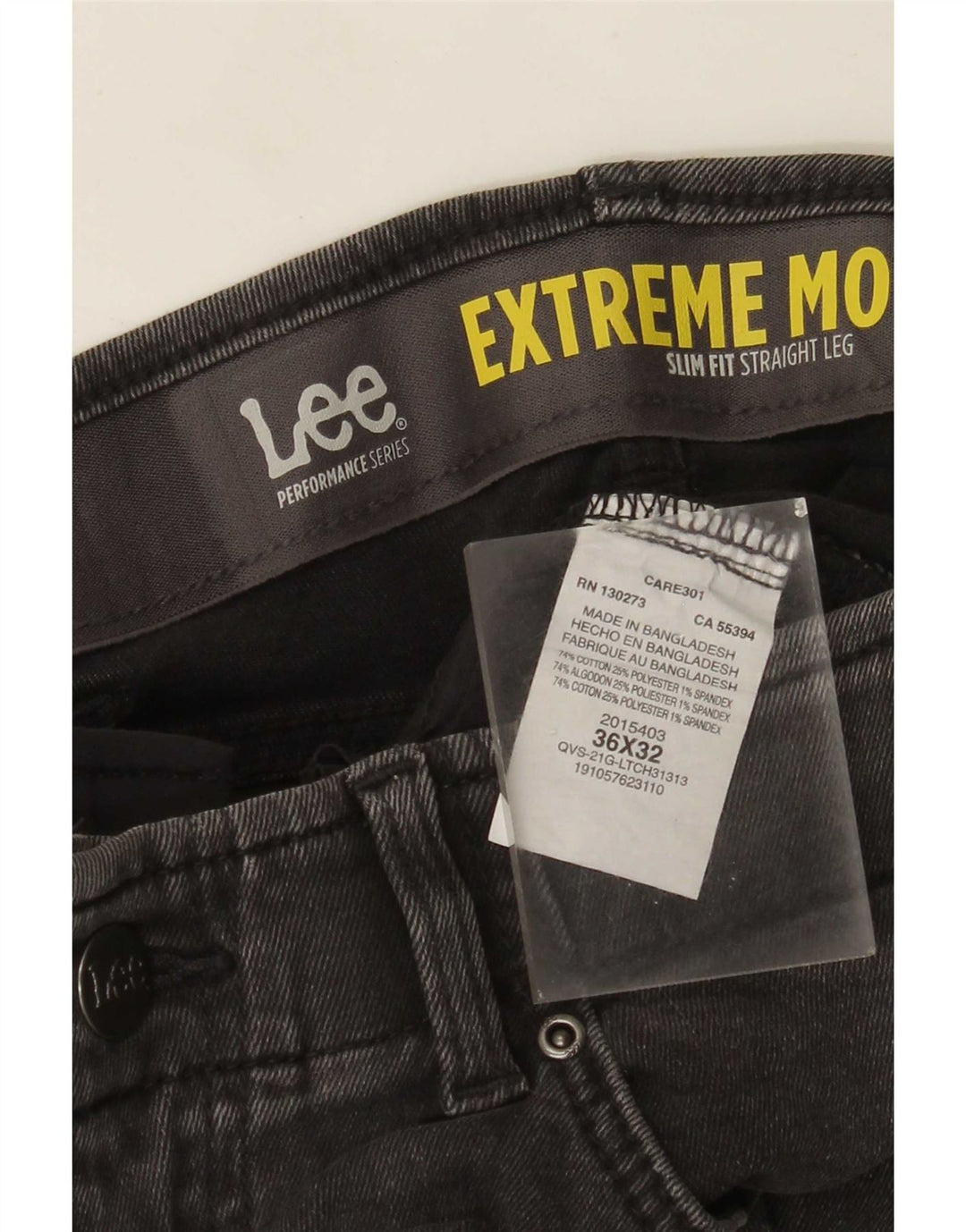Blugi drepte pentru bărbați Lee Slim Fit W36 L32 bumbac gri