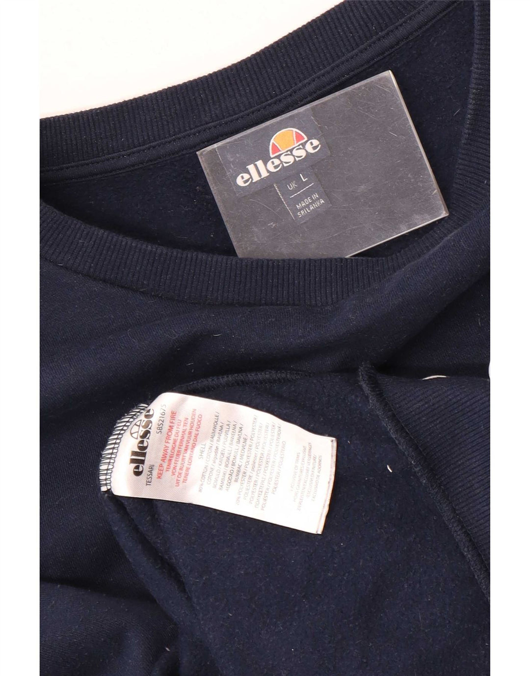 Hanorac grafic pentru bărbați Ellesse Pulover mare din bumbac bleumarin