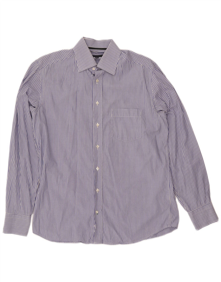 Cămașă pentru bărbați TOMMY HILFIGER Mărimea 14 1/2 37 Bumbac cu dungi albastre mici