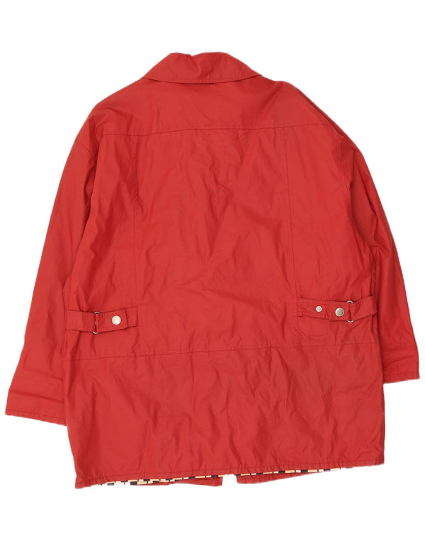 C&A New Fast Oversized Duffle Coat pentru femei UK 16, mare, roșu, bumbac