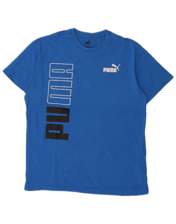 Tricou grafic Puma Băieți Top 15-16 Ani Bumbac Albastru