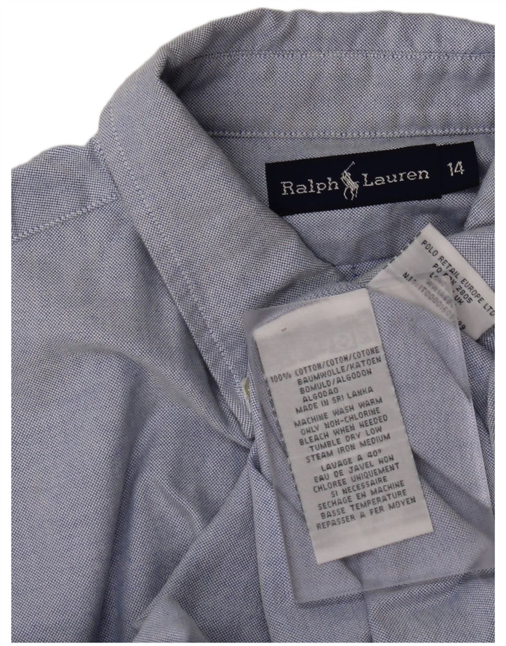 Cămașă RALPH LAUREN Băieți 13-14 Ani Bumbac Albastru