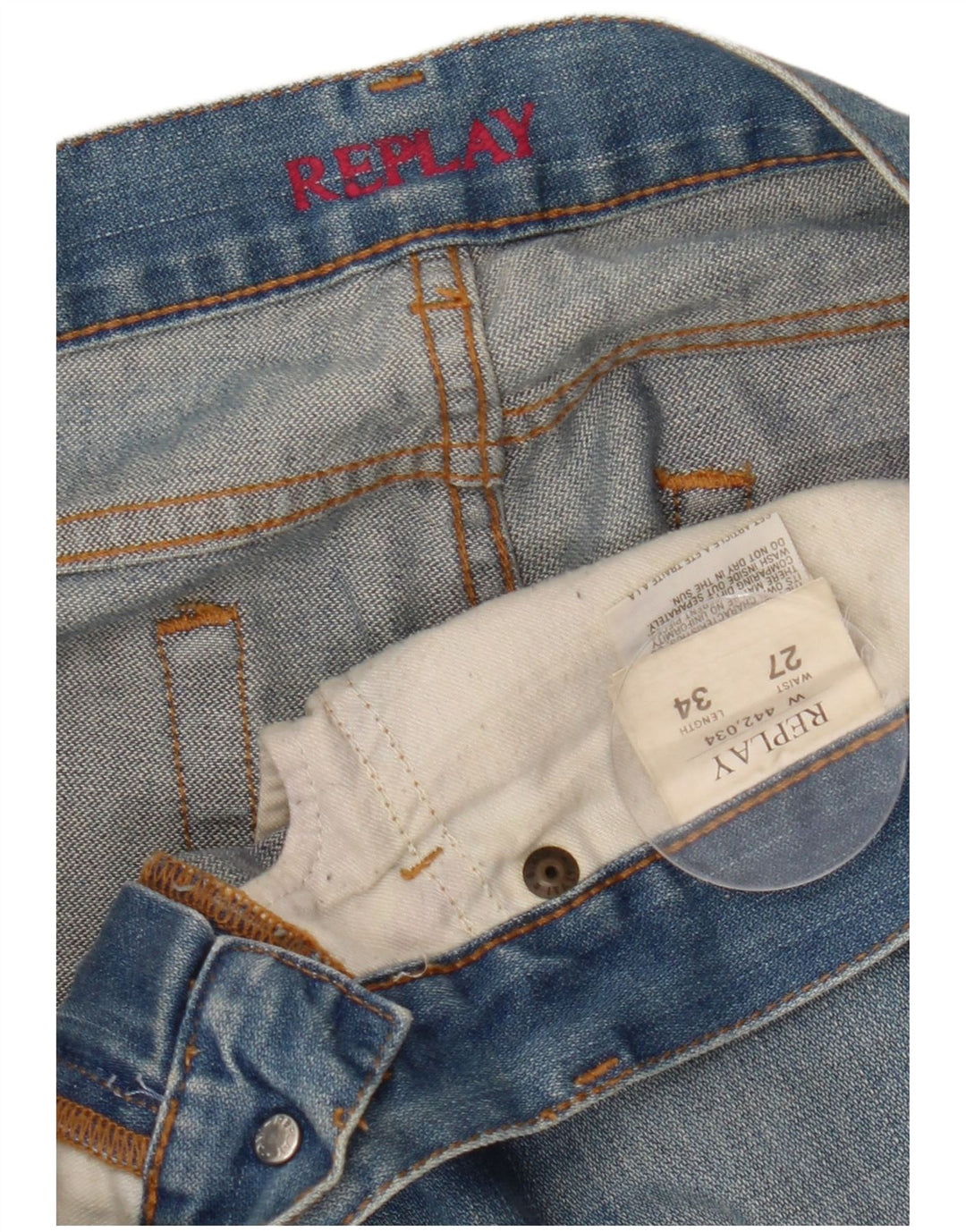 Replay Blugi Bootcut pentru femei W27 L30 Bumbac albastru