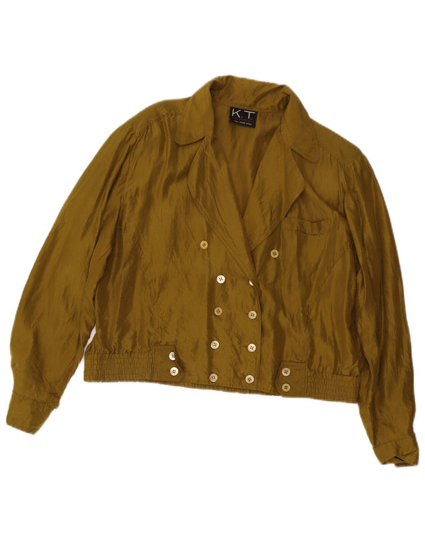 Jachetă bomber supradimensionată pentru femei vintage UK 10 mic kaki