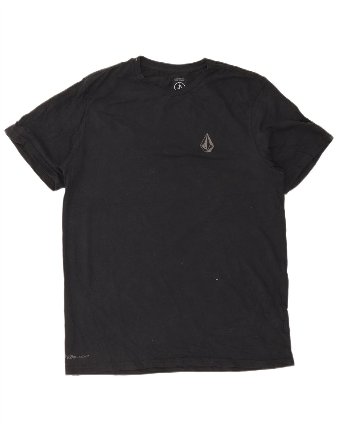 Tricou grafic pentru bărbați Volcom Modern Fit Top mare din bumbac negru