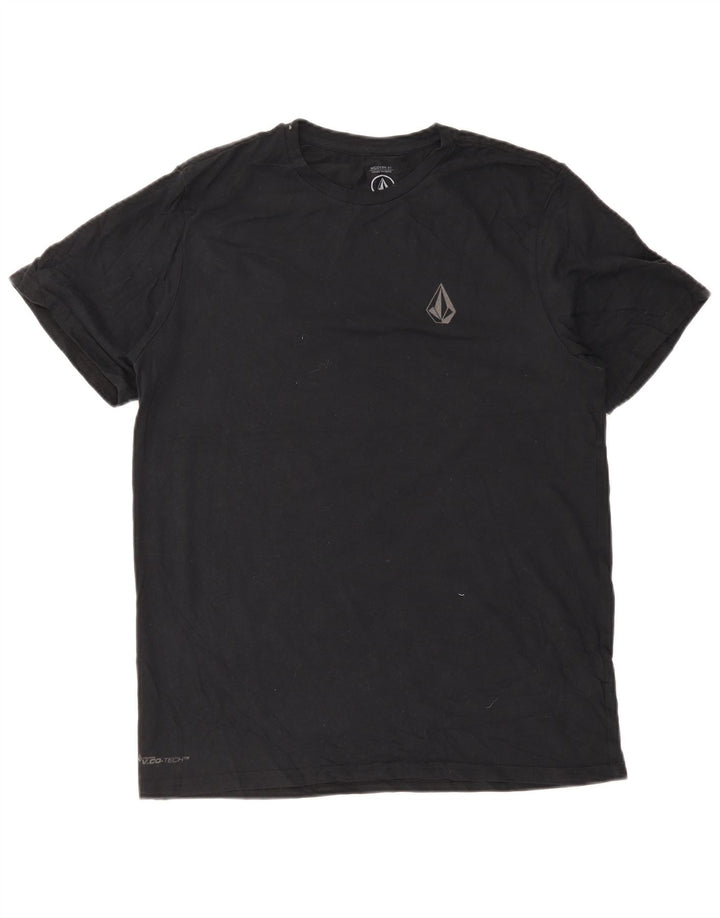 Tricou grafic pentru bărbați Volcom Modern Fit Top mare din bumbac negru
