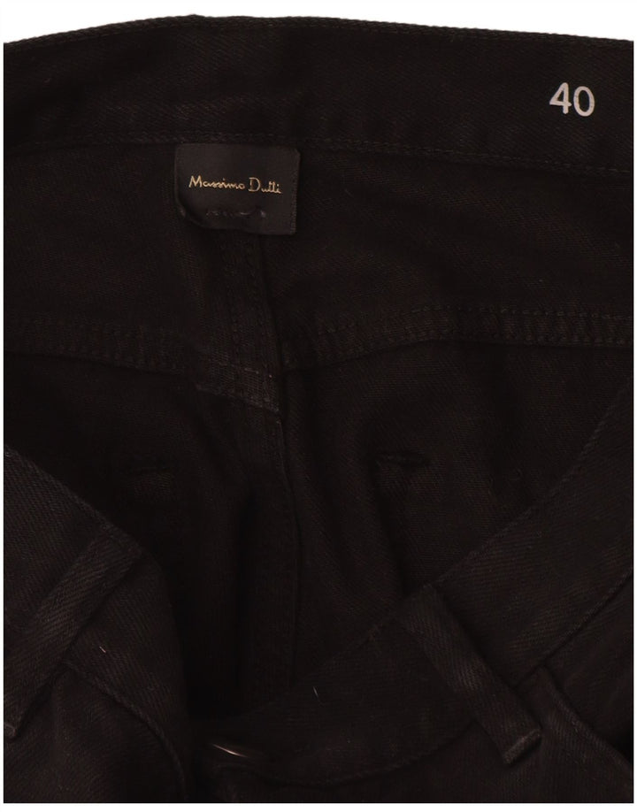 Massimo Dutti Blugi drepti pentru femei cu talie înaltă EU 40 Medium W30 L29 Negri