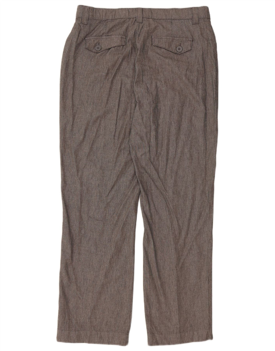 Pantaloni casual drepti pentru femei LEE US 12 Large W34 L30 Bumbac cu carouri gri