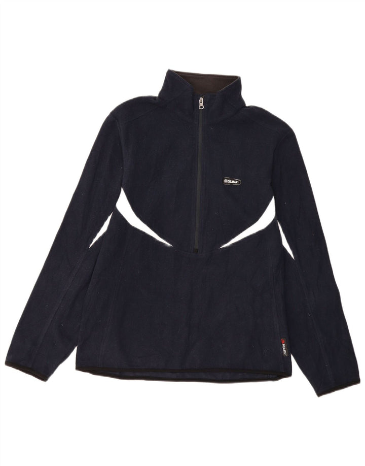 Pulover Colmar pentru bărbați Polartec, cu fermoar și gât, poliester, albastru, mediu