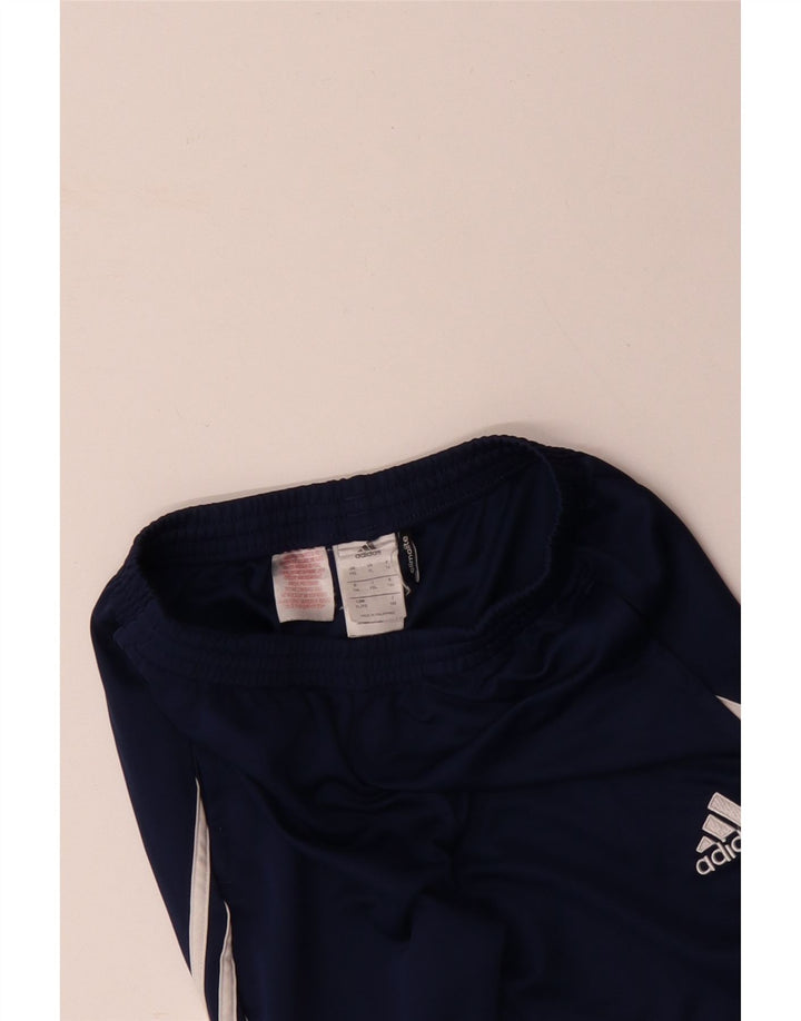 Pantaloni de trening ADIDAS Climalite pentru baieti 13-14 ani poliester albastru