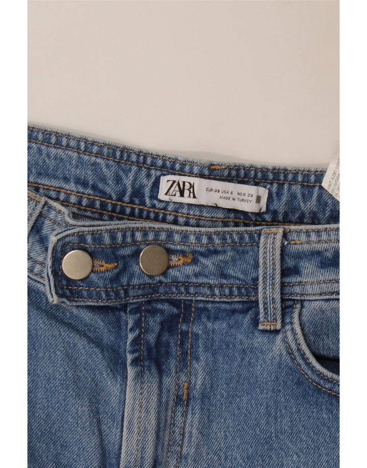 Blugi Zara Femei Bootcut EU 38 Mici W28 L32 Albastru