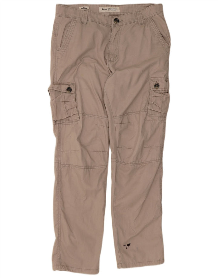 Pantaloni cargo drepti pentru bărbați Gap W34 L31 bej