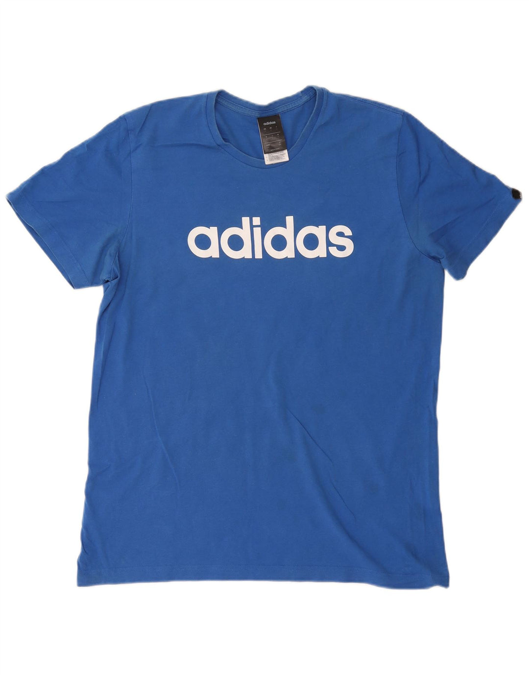 Tricou grafic ADIDAS pentru bărbați Top mare din bumbac albastru