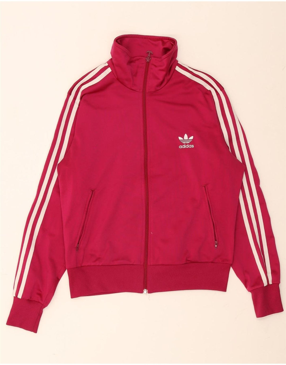Jachetă de top pentru trening grafic Adidas pentru femei EU 42 Poliester roz mediu