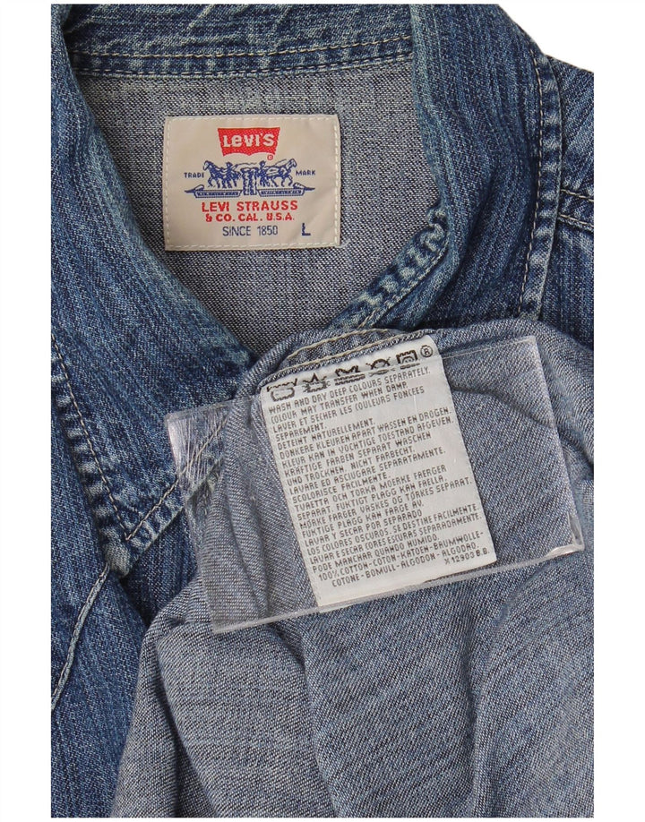 Cămașă de blugi pentru bărbați Levi's, mare, albastru, bumbac