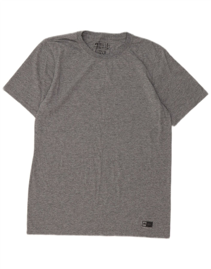 RUSSELL ATHLETIC Tricou pentru bărbați Top mic, gri, poliester cu pături