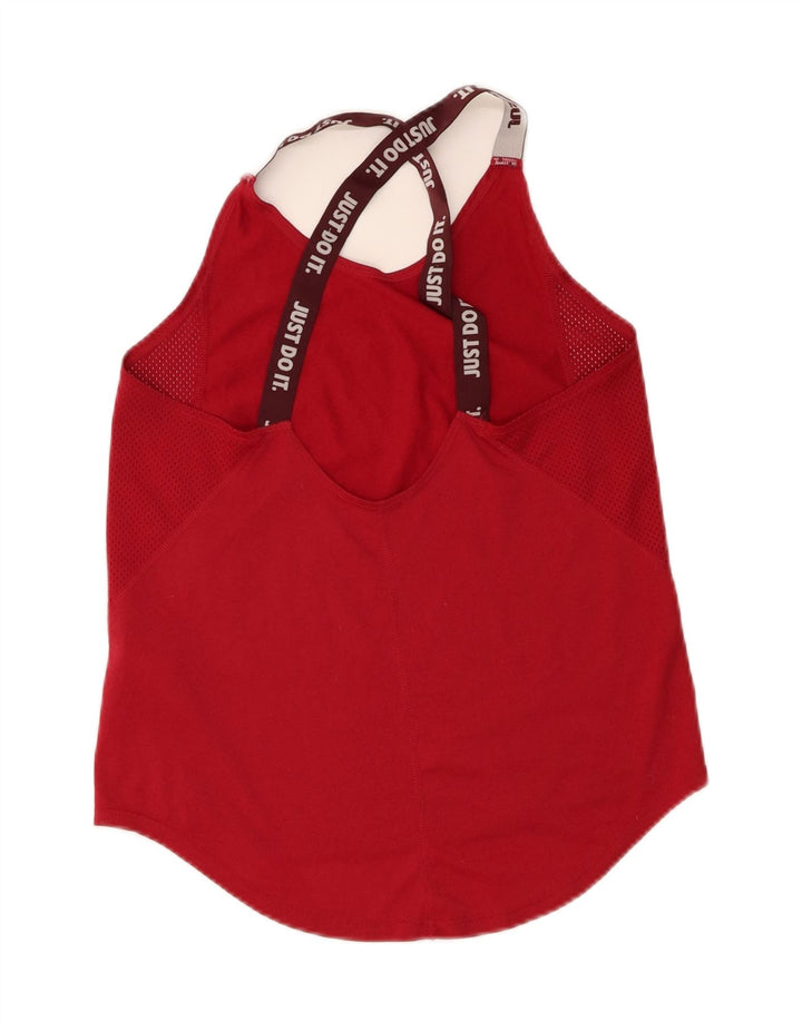Vesta Nike Dri Fit pentru femei UK 12 Poliester roșu mediu