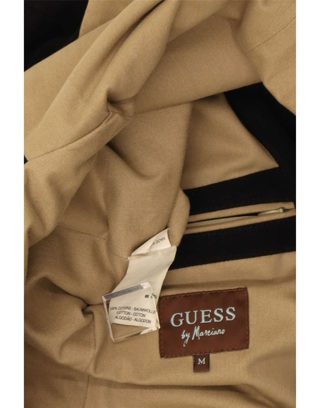 Jachetă Guess pentru bărbați, UK 38, bumbac mediu negru
