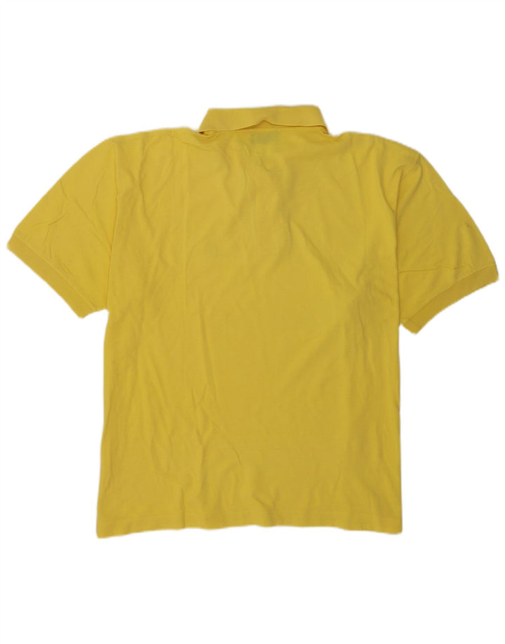 Tricou polo Sergio Tacchini pentru bărbați, bumbac galben 2XL