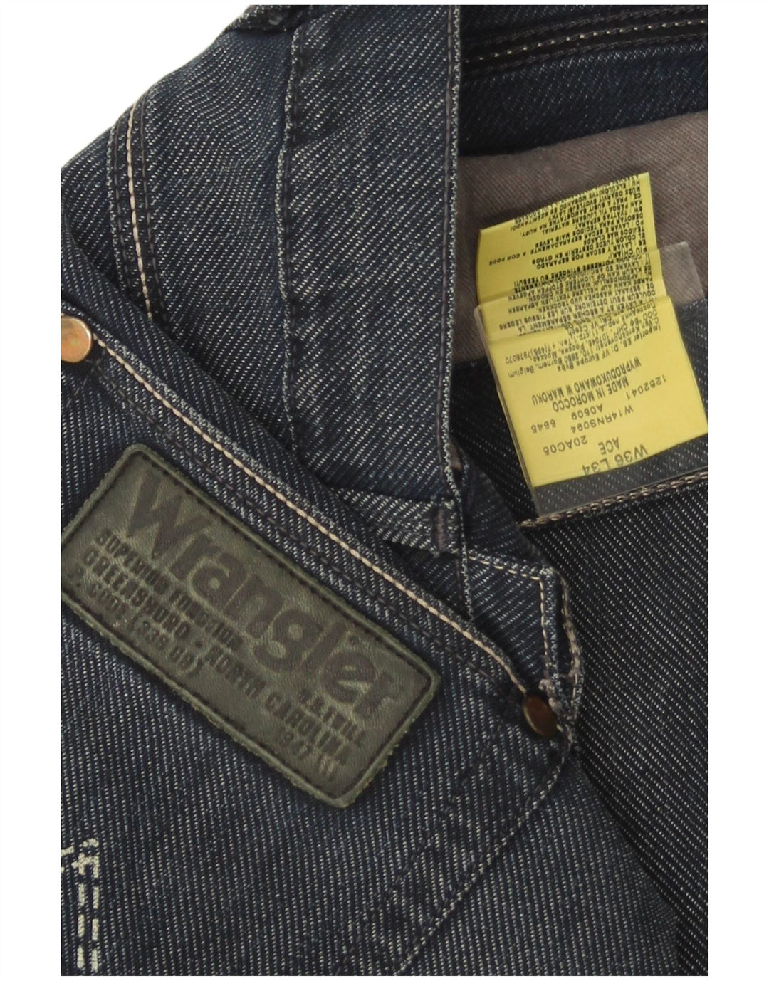WRANGLER Blugi pentru bărbați Ace Straight W36 L30 Bumbac bleumarin