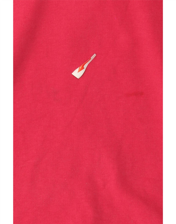 Pulover pentru femei White Stuff, cu fermoar, cu gât, UK 12, bumbac roz mediu