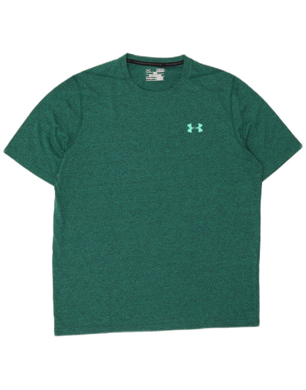 Tricou largi Under Armour pentru bărbați Top Medium Green Flecked
