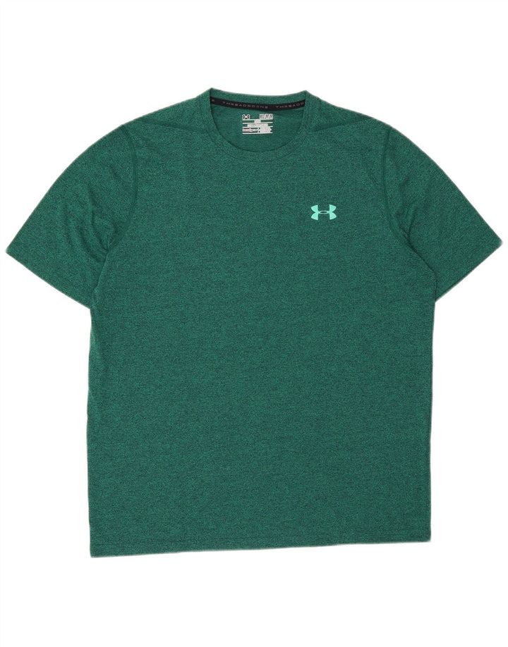 Tricou largi Under Armour pentru bărbați Top Medium Green Flecked
