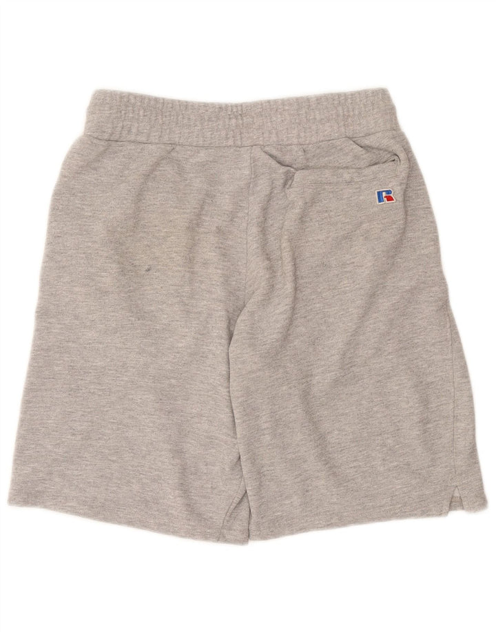 Pantaloni scurți sport pentru bărbați Russell Athletic, bumbac cu pete, gri mediu