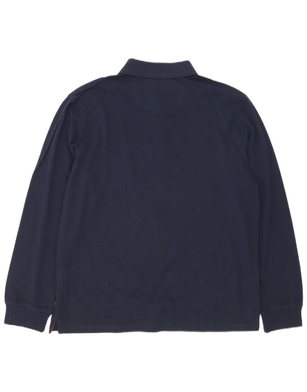 U.S. Polo Assn. Cămașă cu mânecă lungă pentru bărbați XL din bumbac bleumarin