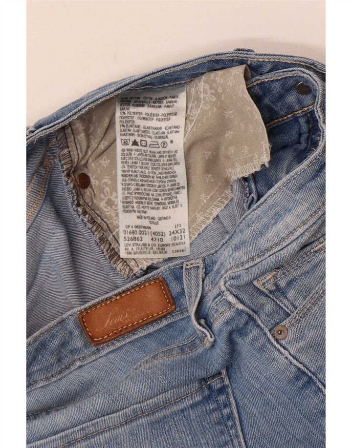 Blugi skinny pentru femei Levi's W24 L32 Bumbac albastru