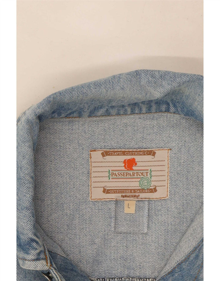 Jachetă de blugi vintage pentru bărbați UK 40 Large Blue
