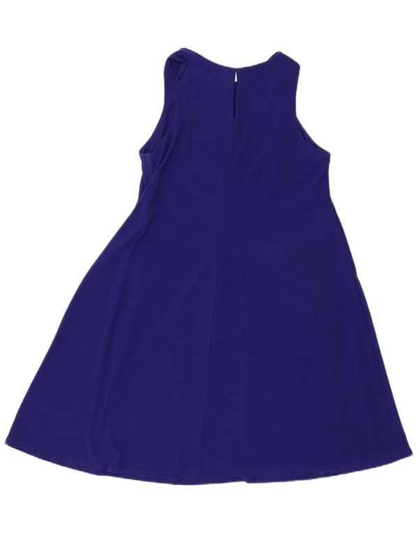 Rochie Cort fără mâneci pentru femei Ralph Lauren US 6 Medium Blue Poliester