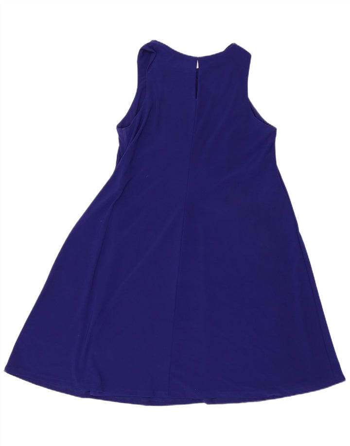 Rochie Cort fără mâneci pentru femei Ralph Lauren US 6 Medium Blue Poliester