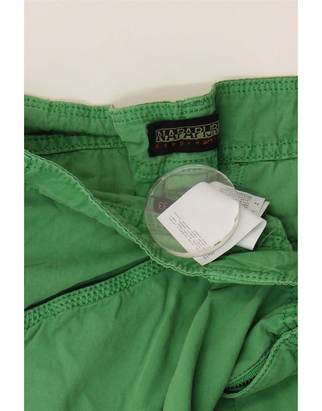 Pantaloni scurți cargo Napapijri pentru bărbați W33, bumbac verde mediu