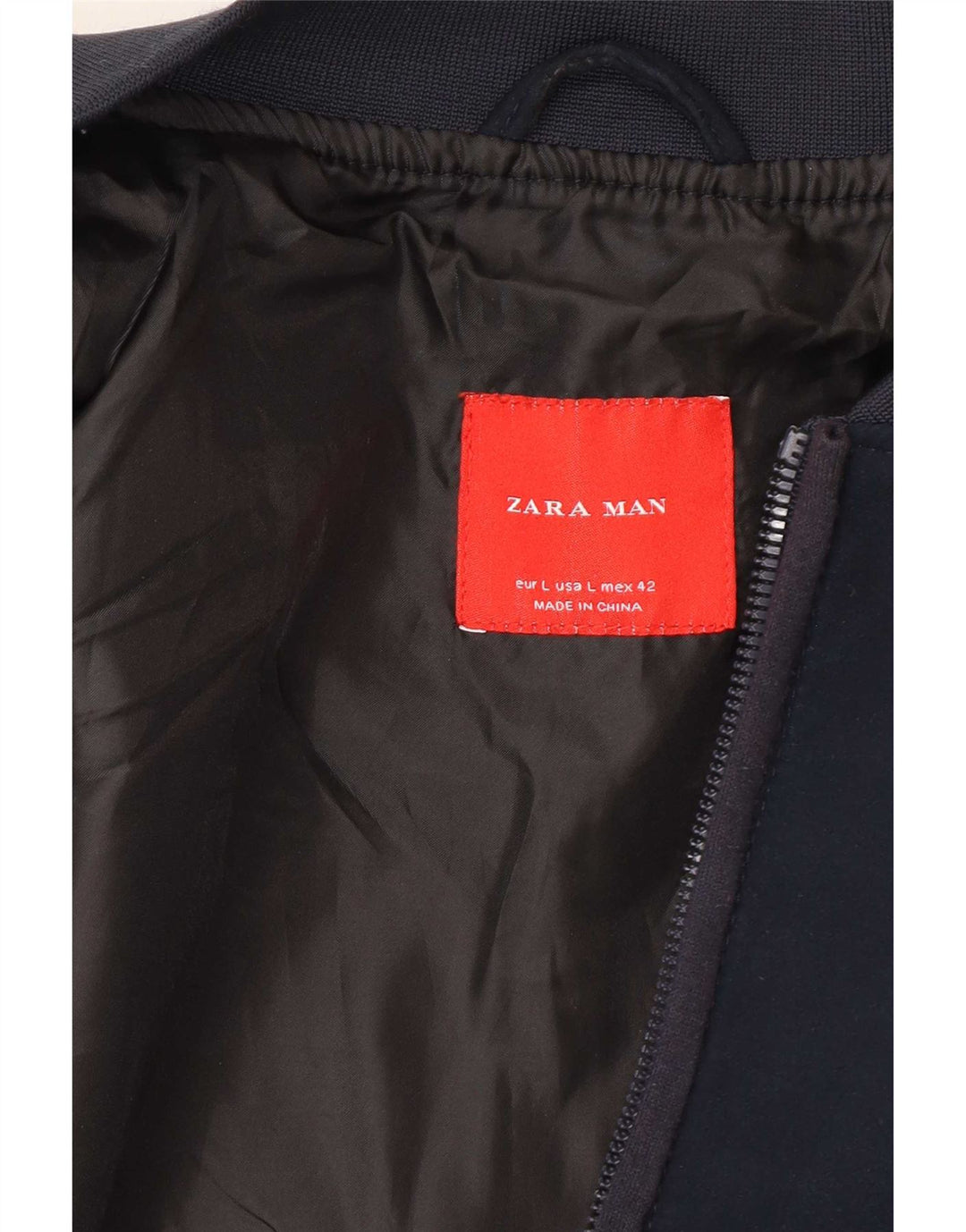Bomber pentru bărbați Zara UK 40, mare, bleumarin