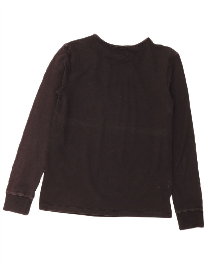 Top femei adidas cu mânecă lungă UK 8 mic bumbac negru