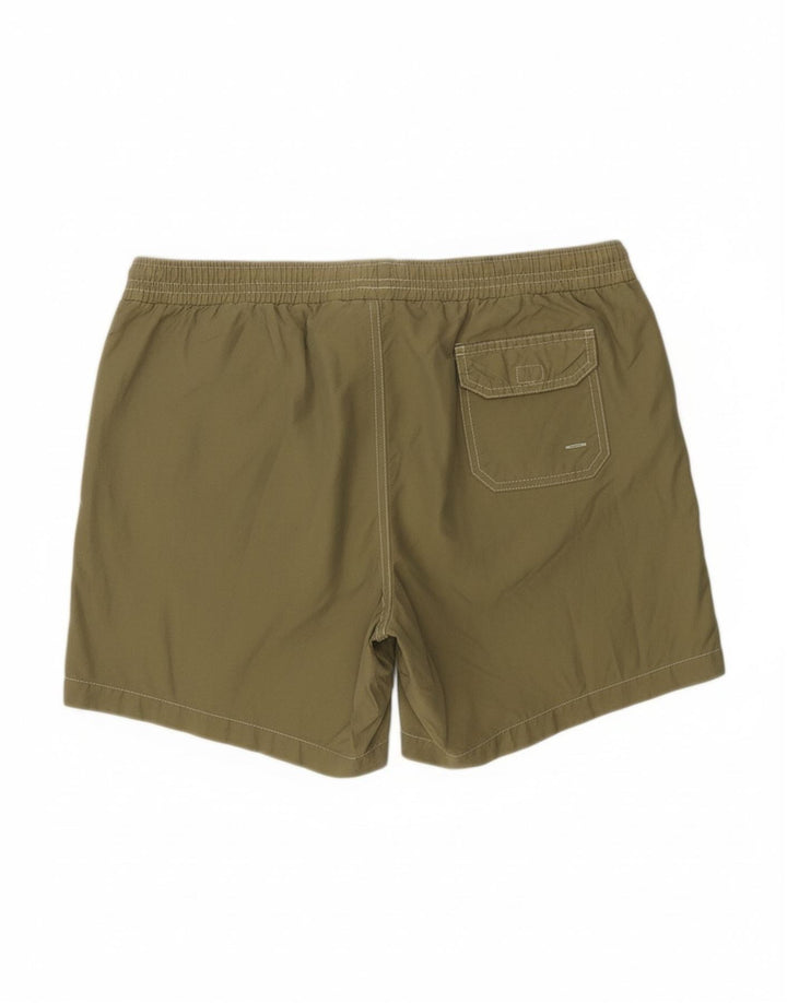FRED PERRY Mens Swimming Shorts 2XL  Khaki Cotton